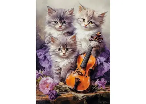 Пазл Castorland puzzle Музыкальные котята, 500 эл. (B-53988) - фото 2