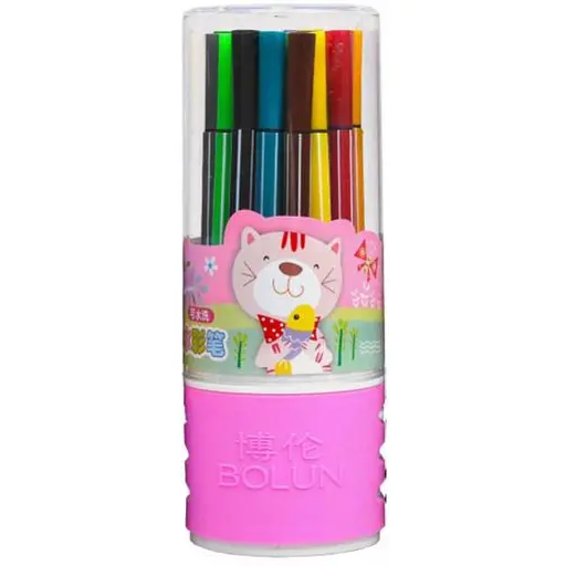 Фломастеры в тубусе 1668-24-P, 24 цвета