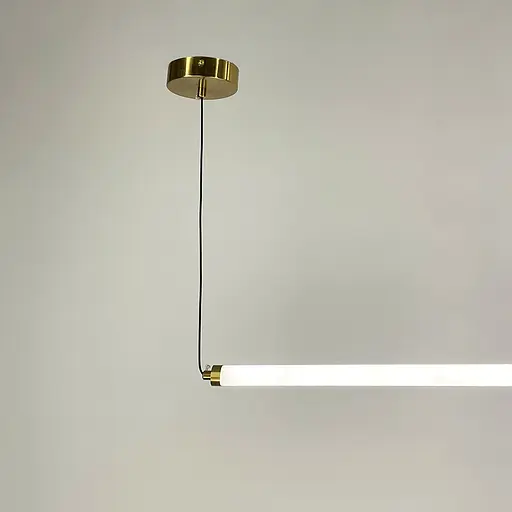 Led светильник в горизонтальной форме 90 см с латунным шариком | Line F | Арт. YG520A/900 HL AB - фото 3