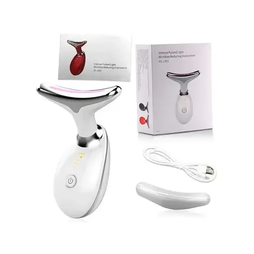 Масажер мікротоковий світлодіодний EMS для обличчя і шиї, ES-1081 - фото 2