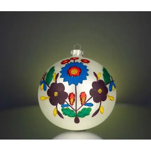 Набір ялинкових прикрас Різдвяні історії Код нації: Львівщина 3 кулі скло (4820001154856) - фото 2