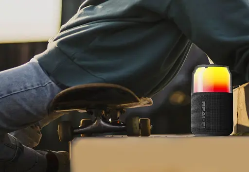 Портативна колонка Real-El RX705 5W Bluetooth TWS, RGB, Black - фото 12