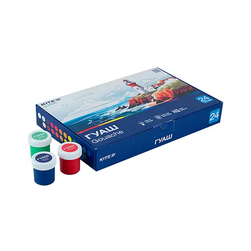 Гуашеві фарби Kite Classic 24 кольорів х 20 мл (K-097) - фото 5