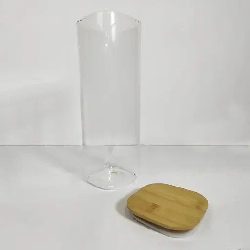 Емкость стеклянная Vittora с деревянной крышкой прямоугольная 29 см Spaghetti 2500 мл VT-7325 (135508) - фото 3