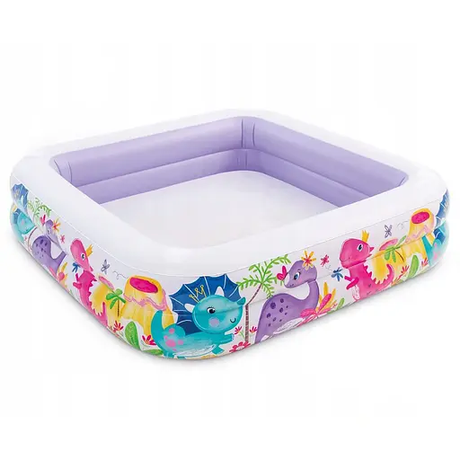 Дитячий надувний басейн 57470(Violet) зі знімним дахом 157 x 122 см 295 л - фото 2