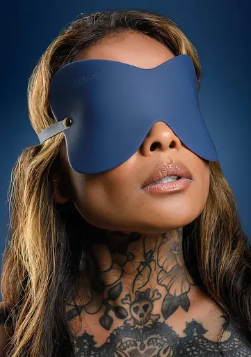 Маска на очі Taboom Silicone Supreme Blindfold синій - фото 2