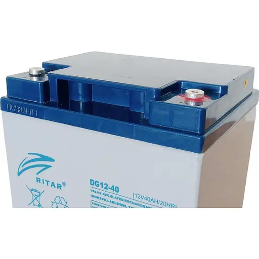 Аккумулятор Ritar GEL 12V/40Ah/480Wh (DG12-40) [125673] - фото 2