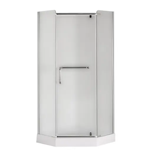 Душевая кабина с низким поддоном Mixxus Lines SCT01 -90x90x198-TR хром прозрачное стекло 6 мм MI6913, Универсальная, прозрачная, хром - фото 6