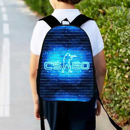Рюкзак дитячий  контр-страйк CS:GO "Counter-Strike" 34х27см, міський ранець для хлопчика з принтом (00349)