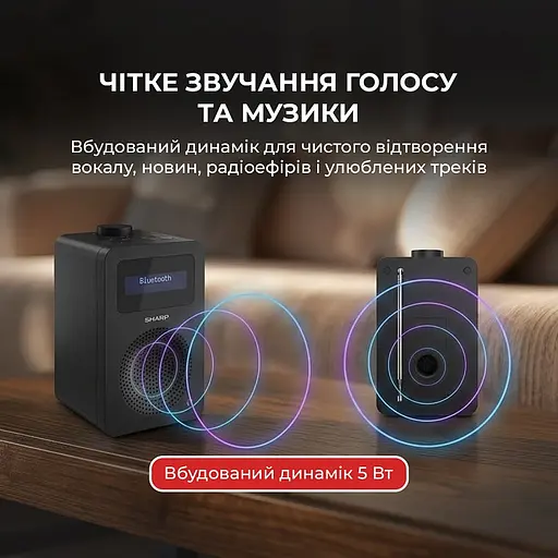 Радиоприемник Sharp DR-430 Black - фото 8