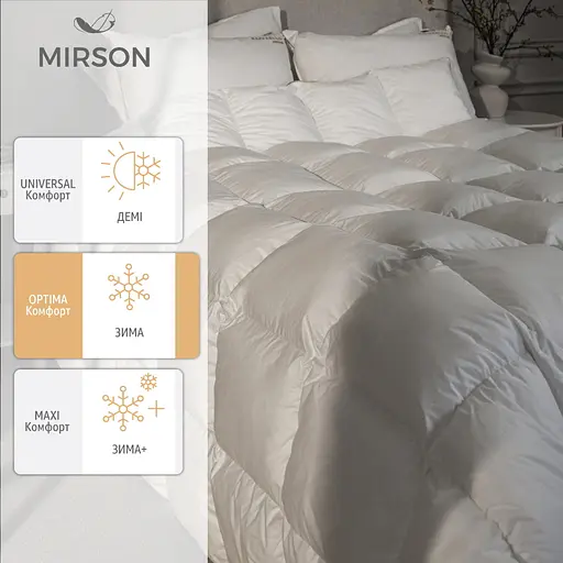 Одеяло пуховое MirSon Raffaello 051, king size, 240x220, белое (2200005895030) - фото 4