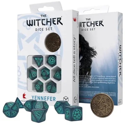 Набір кубиків The Witcher Dice Set. Yennefer - Sorceress Supreme , 7 шт. (SWYE01) - фото 1