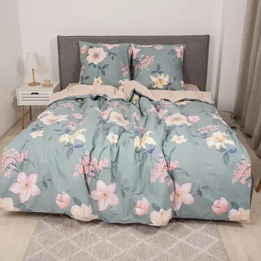 Комплект постільної білизни Viluta полуторний ранфорс 22213 100% бавовна - фото 1