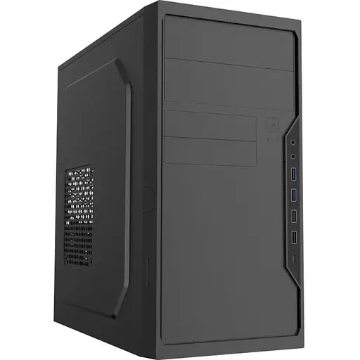 Корпус GameMax MT-307-4U3C Black, без БЖ, Mini Tower, Micro ATX / Mini ITX, 2хUSB 2.0, 2хUSB 3.0, Type-C, 353x178x372 мм, 0.4 мм, 2.5кг