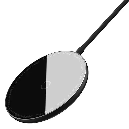 Бездротова зарядка для iPhone 12 13 Baseus Simple Mini Magnetic Wireless Charger For IP12 - фото 3