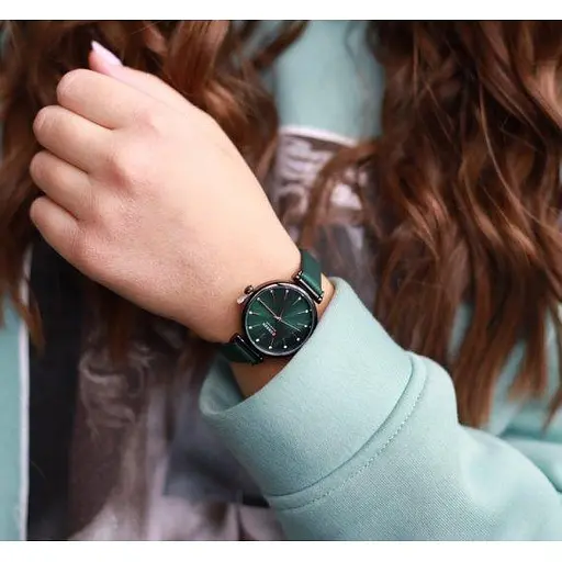 Жіночий наручний годинник Curren Grass (Зелений) - фото 3