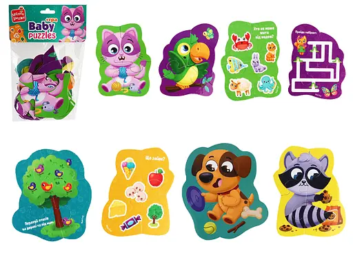 Пазлы Vladi Toys картонные Малыш Сможет Домашние любимцы, 35 элементов, VT1722-21