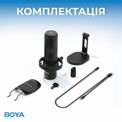 Мікрофон Boya K9 RGB Black K9) - фото 8