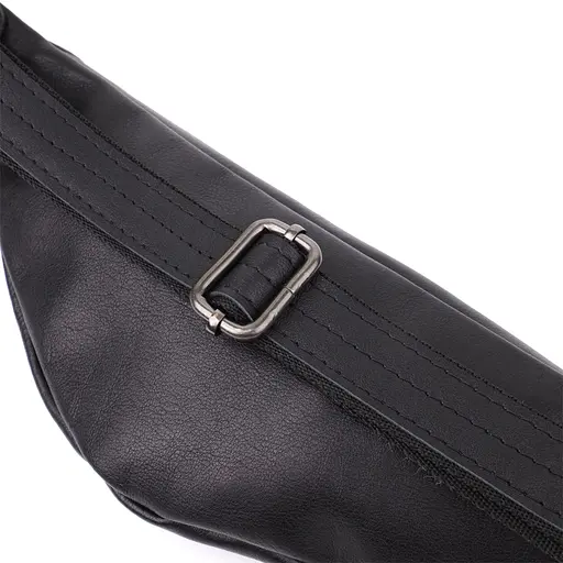 Сумка бананка для чоловіків із гладкої натуральної шкіри SHVIGEL 29х11х4,5 см sum0027406 - фото 5