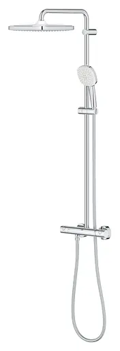 Душова система з термостатом для настінного монтажу Grohe Tempesta System 250 Cube 26689001, Хром - фото 4
