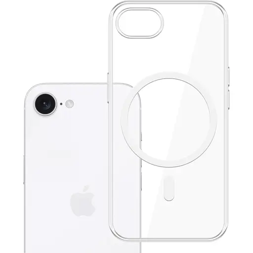 Чехол Clear Case with MagSafe для Apple iPhone 16e Transparent AAA [138722] - фото 3