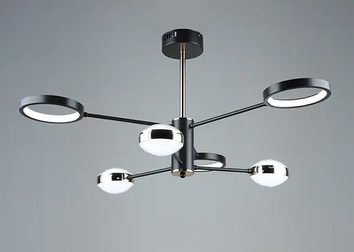 Люстра светодиодная акриловая Sirius B YH872/3+3 COFFEE+GD