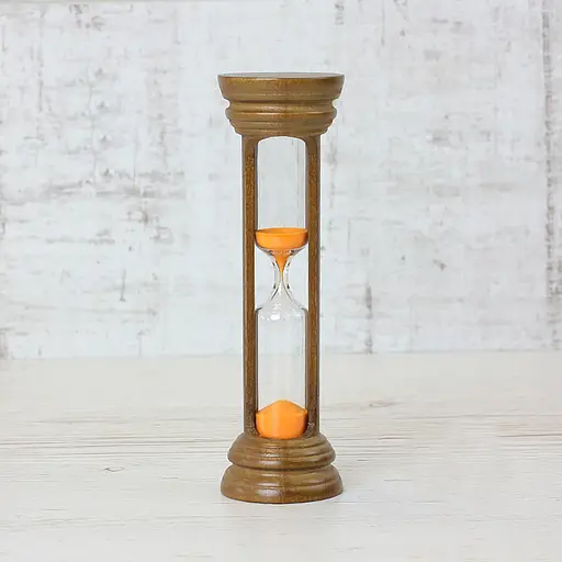 Часы песочные в деревянном корпусе на 10 минут (цвет орех/песок оранжевый), Склоприлад 86721 - фото 2