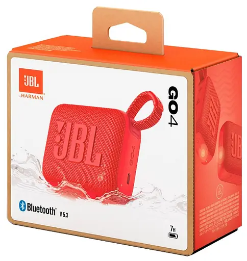 Портативная акустика JBL Go 4 Red (JBLGO4RED) - фото 8