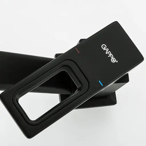Смеситель для кухни черный Gappo 1/8 G4517-6 Черный матовый - фото 3
