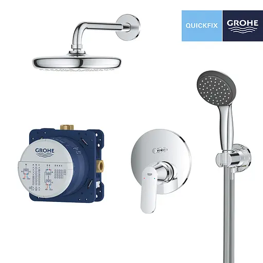 Душова система прихованого монтажу Grohe QuickFix Get Vitalio Start 210 25220001, Хром - фото 3