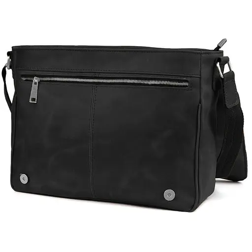 Сумка чоловіча через плече зі шкіри крейзі TARWA 37х27х11 см sum0028370 - фото 3