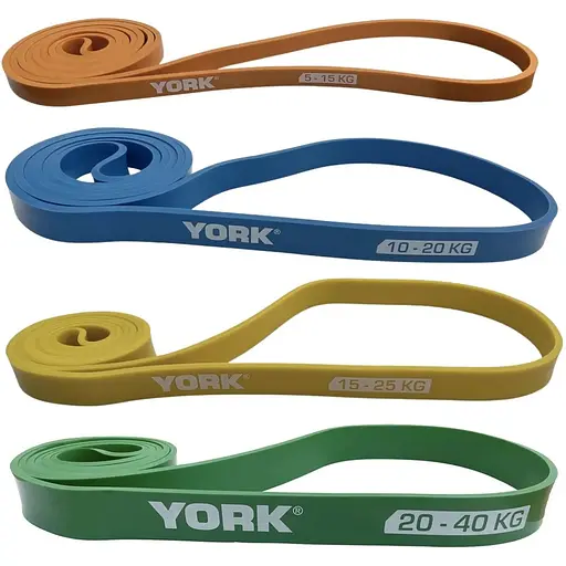 Набор резинок для фитнеса York Fitness 4 шт (5 - 40кг)