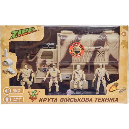 Игровой набор Zipp Toys Военный грузовик - фото 10