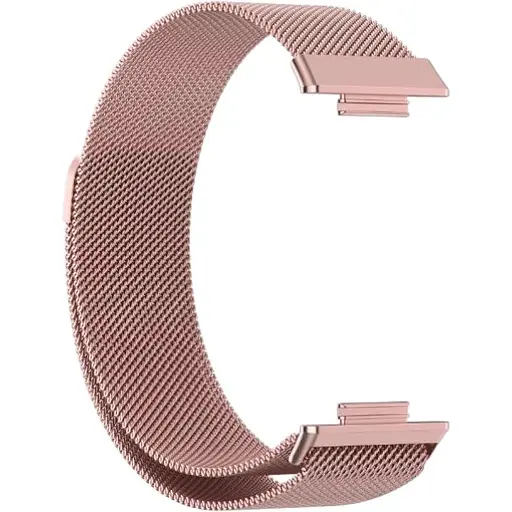 Ремешок DK для Huawei Watch Fit 2 Metal Milanese Loop Magnetic (pink rose)