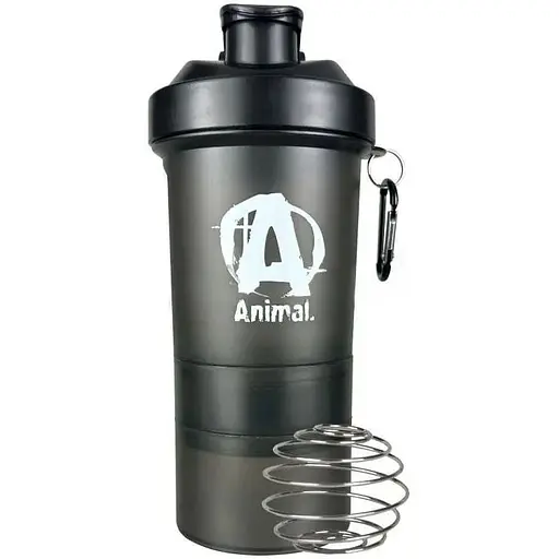Шейкер Universal Nutrition Animal Smart Shaker (3-х компонентний), 600 мл - Black