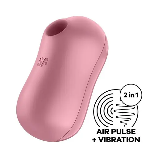 Вакуумний стимулятор клітора з вібрацією Satisfyer Cotton рожевий - фото 7