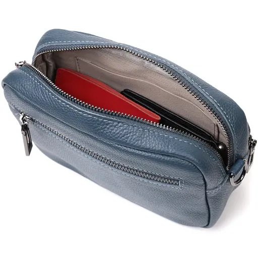 Женская сумка кросс-боди Vintage из натуральной кожи 21.5х14.5х7 см sum0029031 - фото 7