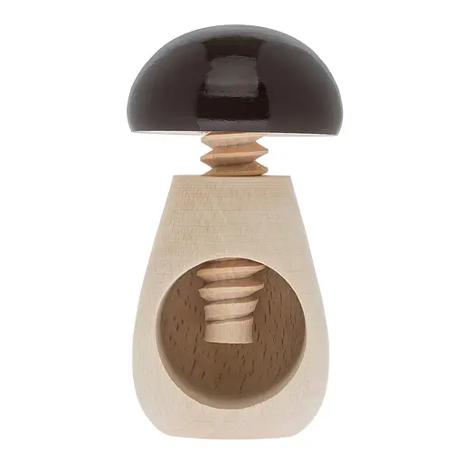 Винтовой деревянный орехокол «Гриб» с темно-коричневой шапкой, Woodly 85952 - фото 5