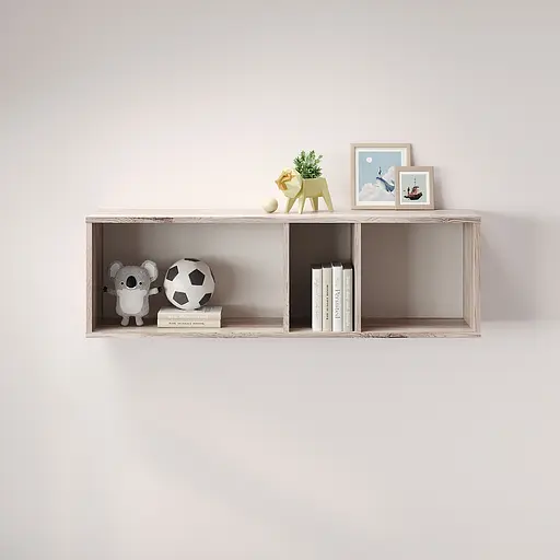 Полка настенная MebelStar Лилу 110x27x34 см Аляска серый (MBS-1361)