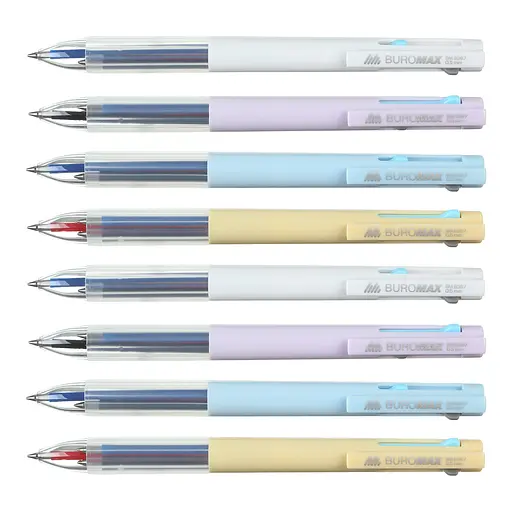 Ручка гелевая автоматическая 3 в 1, 0.5 мм, синяя, черная, красная