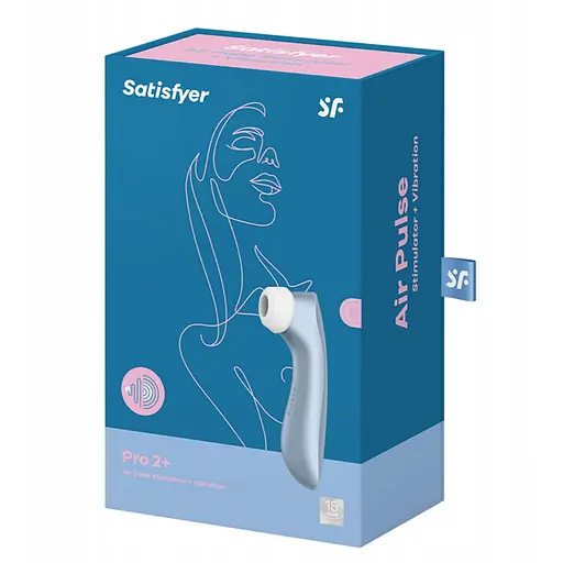 Вакуумний кліторальний стимулятор з вібрацією Satisfyer Pro 2+ (блакитний) - фото 7