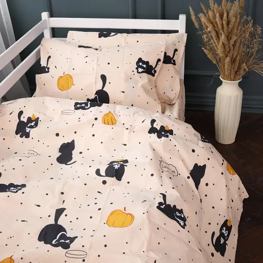 Комплект постельного белья Mirson 17-0856 Pumpkitty Бязь 143х210 см - фото 4