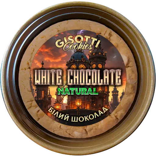 Крафтове печиво вершкове Gisotti З білим шоколадом натуральне 330 г - фото 1