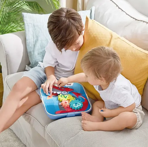 Игровой набор Hape Увлекательные шестерни E1065 Конструктор - фото 9