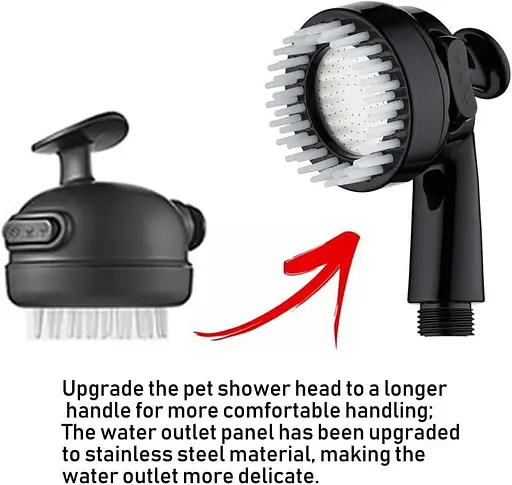 Портативный душ для собак YIIQIQ, ванночка для собак, мойка лап для собак, распылитель для душа для собак, купание для длинношерстных - фото 4
