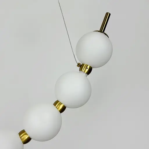 Светодиодная дуговая люстра PEARLIES на 13 белых шариков длиной 105 см | Line F | Ст. SG45-1050 AB - фото 3