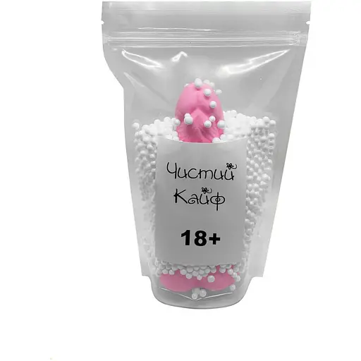 Крафтове мило-член із присоскою Чистий Кайф Pink Size L - фото 4