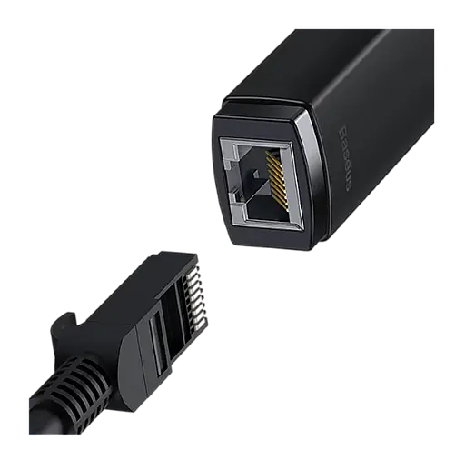 Переходник - хаб конвертер Baseus Lite Series Ethernet 100Mbps (Usb to RJ45) WKQX000301 - фото 2