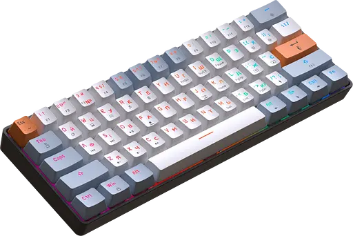 Клавиатура GamePro MK130R Red Swich Hot-Swap RGB Black - фото 3