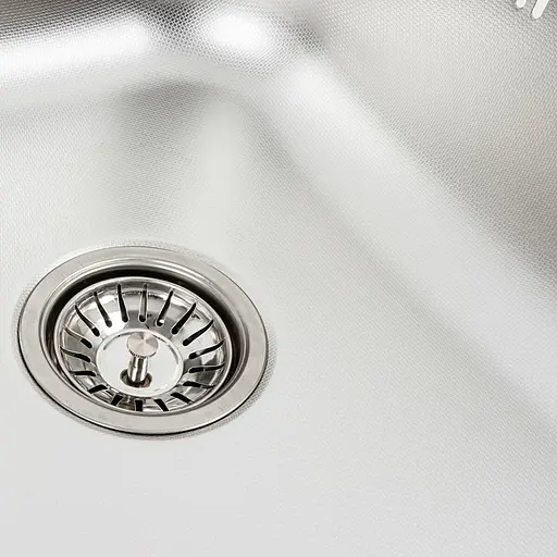 Кухонна мийка з нержавіючої сталі Platinum 5848 декор (0,6/170 мм), R, Decor - фото 7